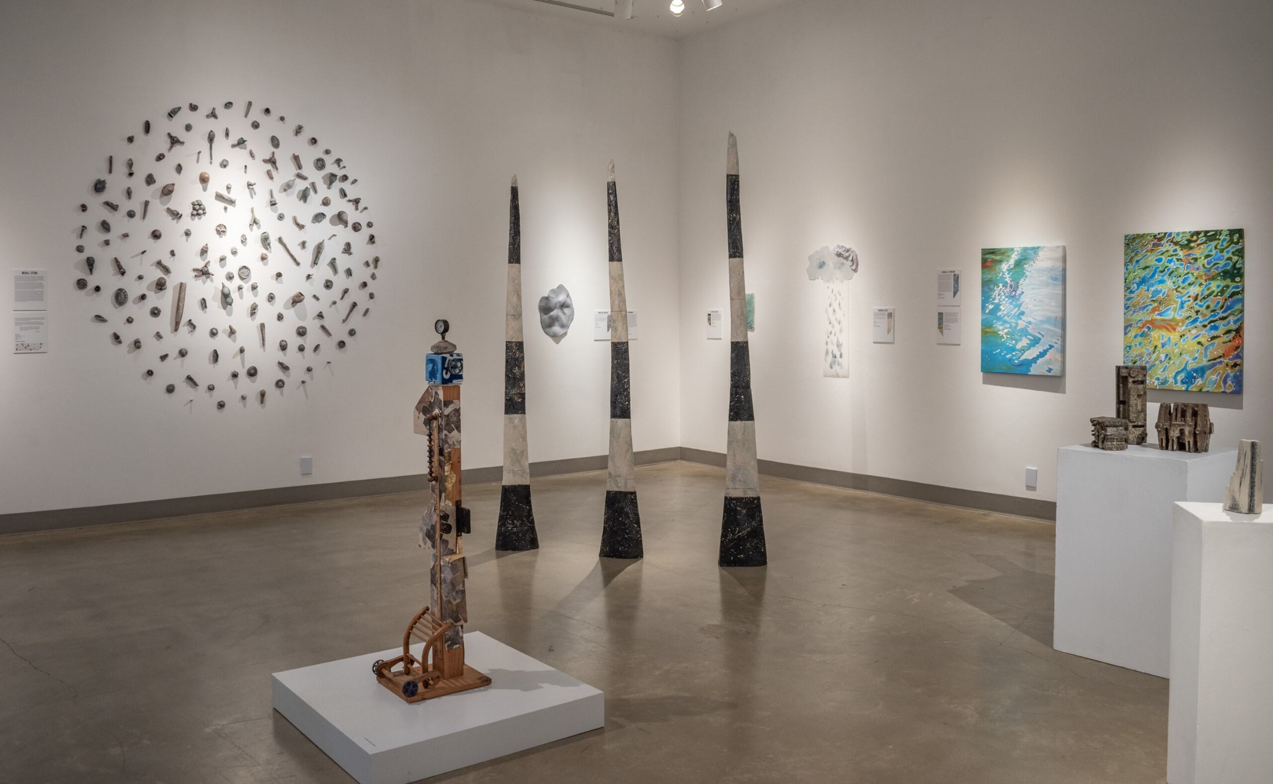 Installation View, East Gallery, Ink & Clay 46 Exhibition, August 26, 2024 to November 14, 2024